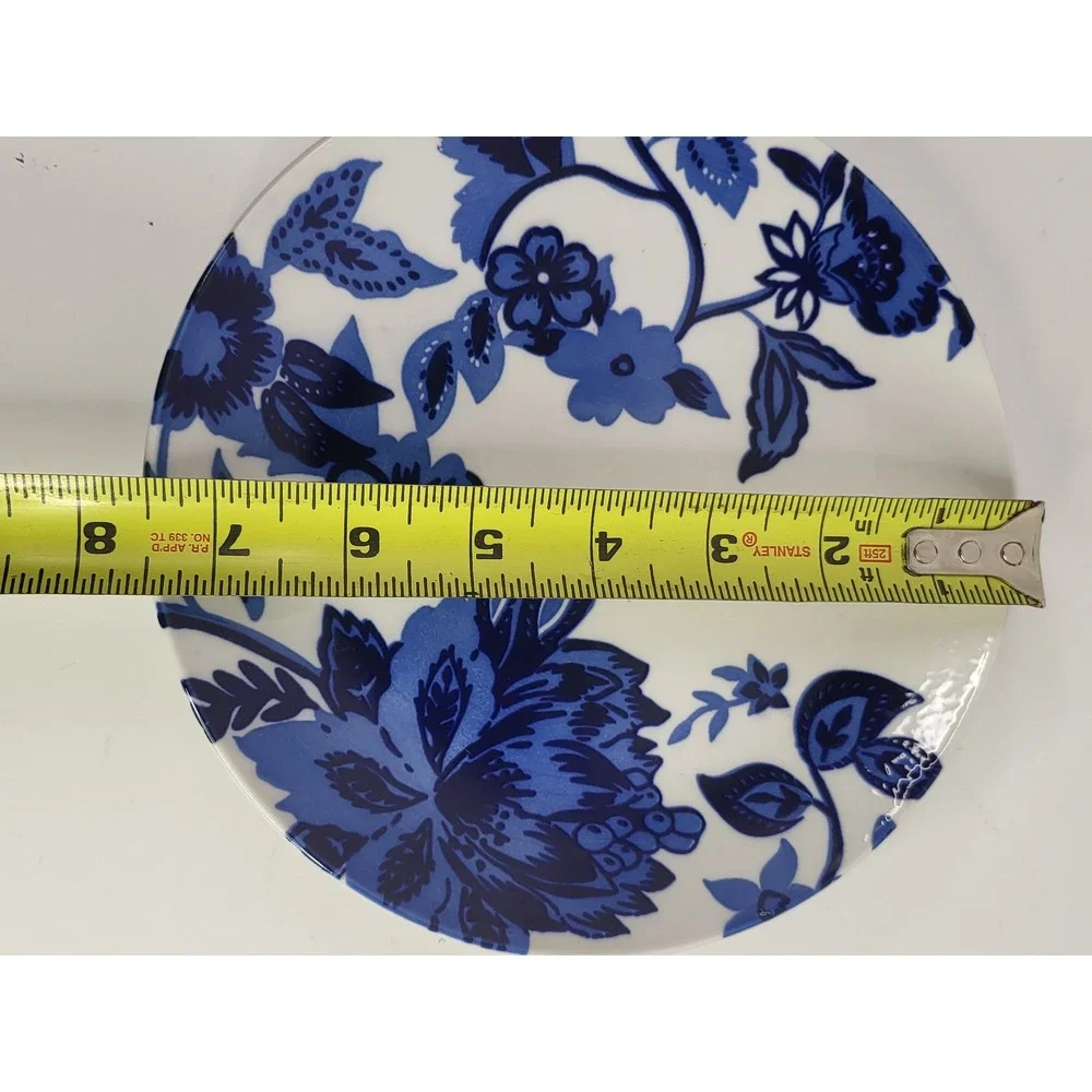Royal Norfolk Blue and White Floral Stoneware Side Plates Set of 4